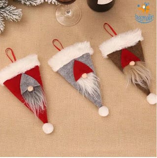 3D Santa Hat Cutlery Cover — bigsmall.in