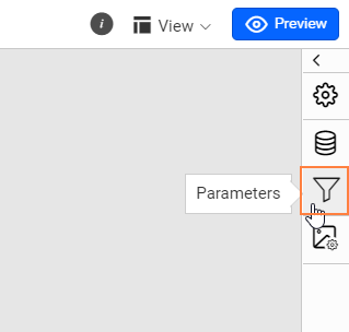 Parameter icon in Standalone Report Designer.