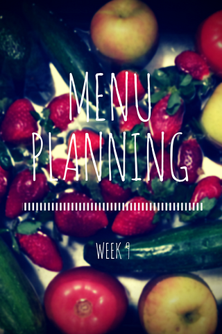 Menu Planning, Week 9 | Quiet Adventures Blog