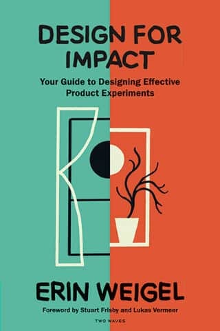 A book cover of Design for Impact by Erin Weigel
