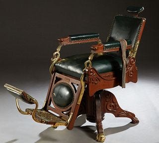 antique barber chair