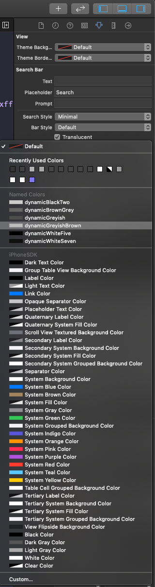 Picking a named adaptive color.