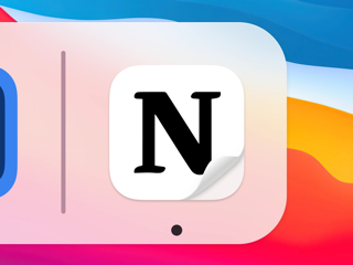 A Dribbble user’s redesign for the Notion Mac Dock icon.