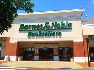 A Barnes and Noble bookstore storefront.