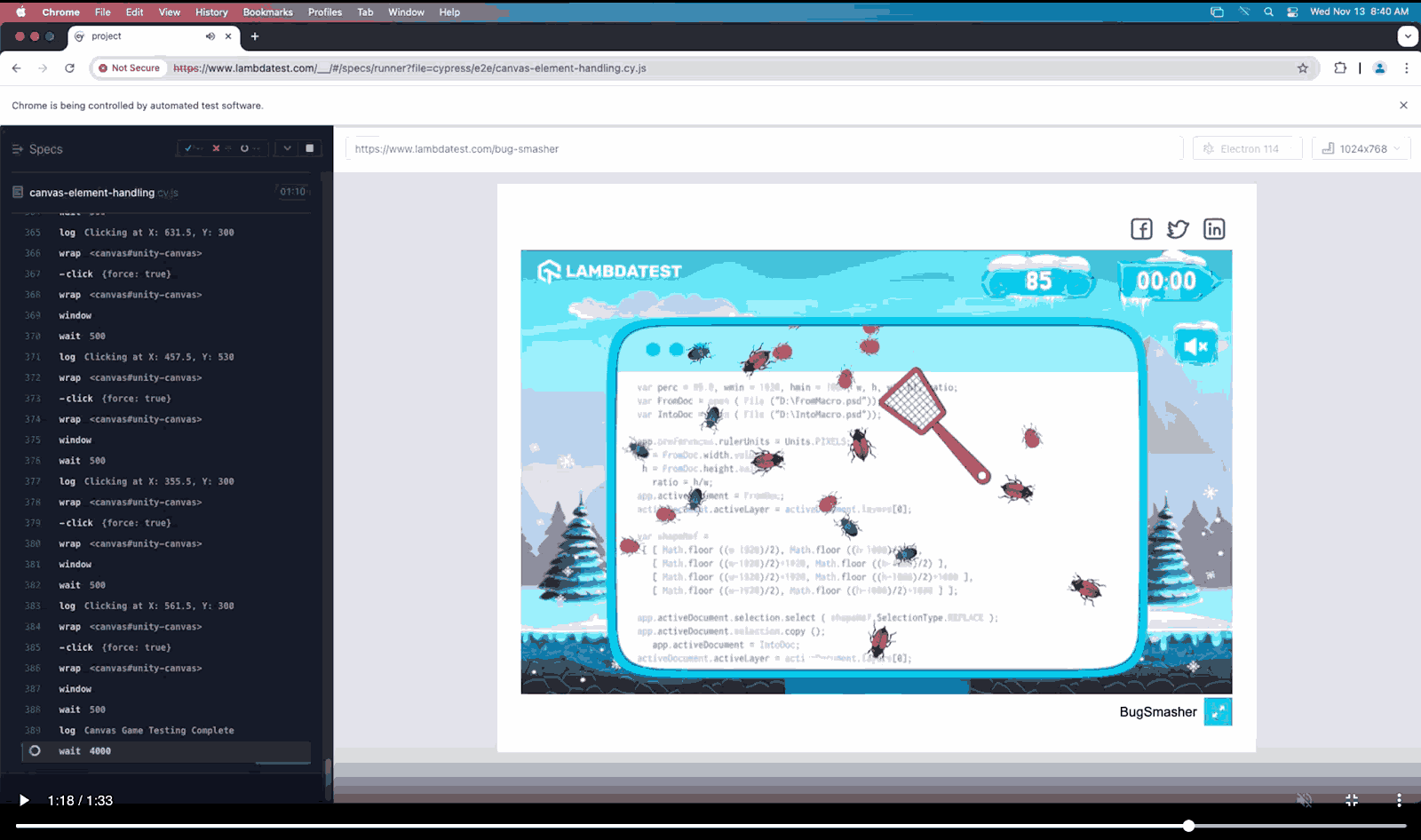 LambdaTest Automation Dashboard