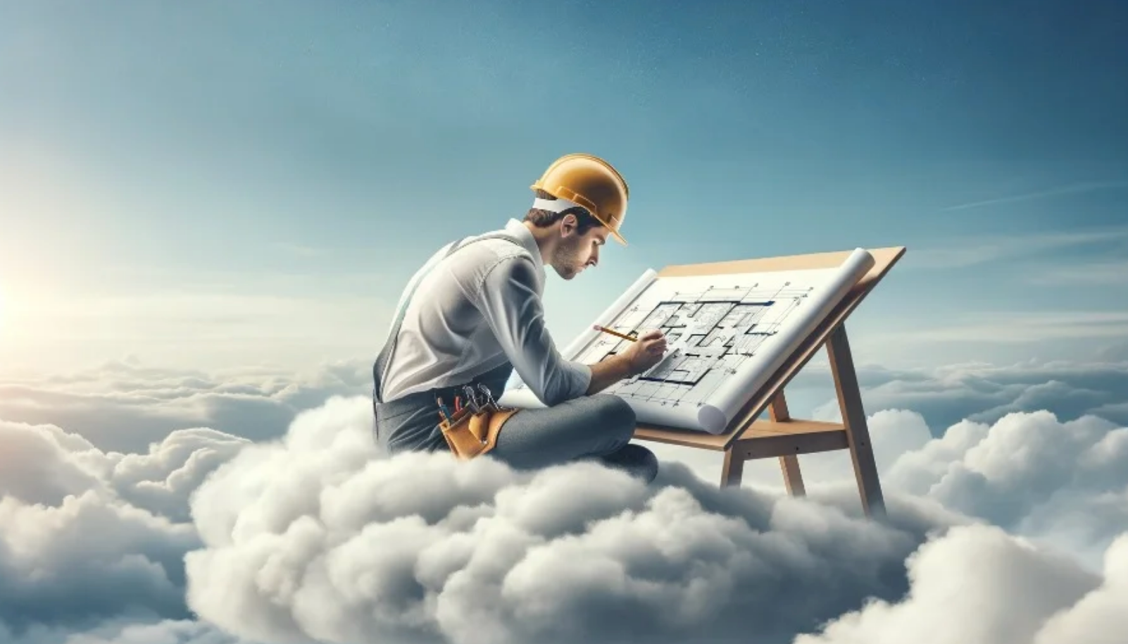 AWS developer drawing architecture
