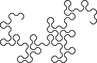 dragon curve, order 7