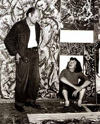 Lee Krasner and Jackson Pollock - 1949