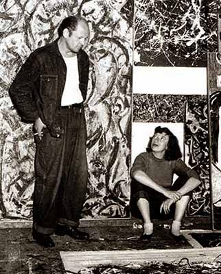 Lee Krasner e Jackson Pollock nel 1949