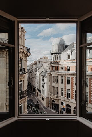 The view from a Paris apartment.