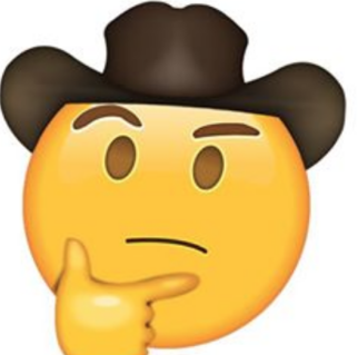 thinking cowboy emoji