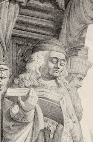 Emile Sagot Puits de Moïse Jeremia avec lunettes
