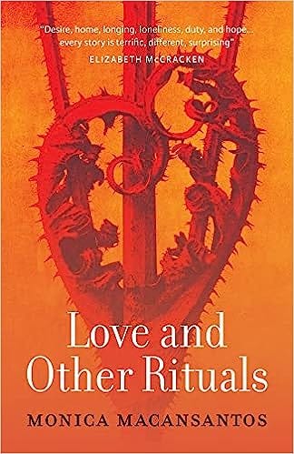 Book cover in orange with a red thorny stem and tendrils in the shape of a thorny heart