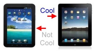 Samsung Galaxy Tab Against Apple iPad, and 'Cool'