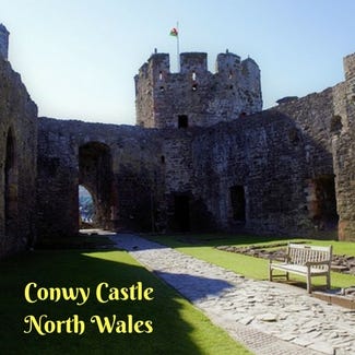 The inside of Conwy Castle