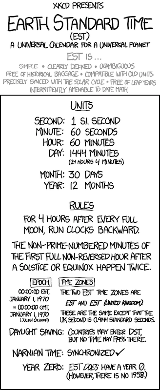 XKCD: Earth Standard Time