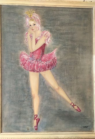 A painting of a ballerina