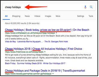Importance of using Keywords in Page Title