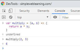 Test Javascript on the Console