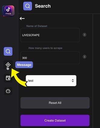 TTInit Open Collab messaging button