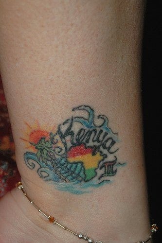 Ankle Tattoo 1106