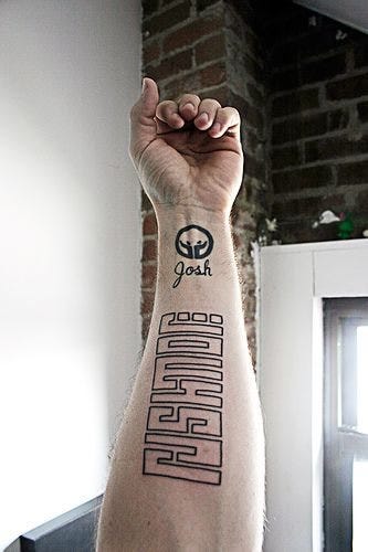 written text Tattoo 533