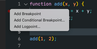 Breakpoint Options