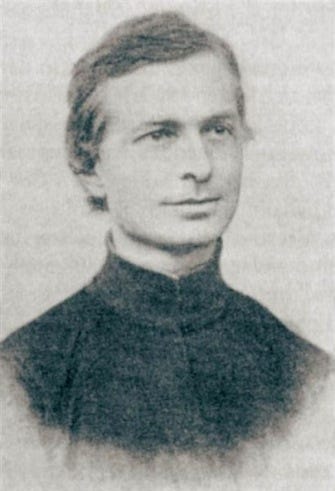 A young Joseph Mohr in black and white
