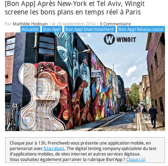 Frenchweb présente Wingit, l'app française