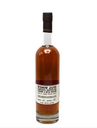 Widow Jane Oak & Apple Wood Rye Whiskey
