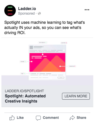 Spotlight creative analysis ad.