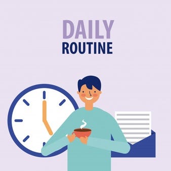 daily routine graphic