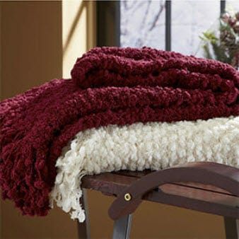 Chenille Snowball Throw