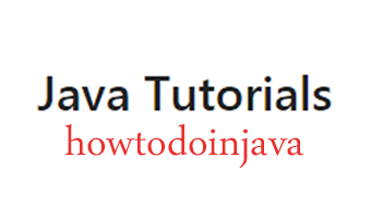 how to do in java