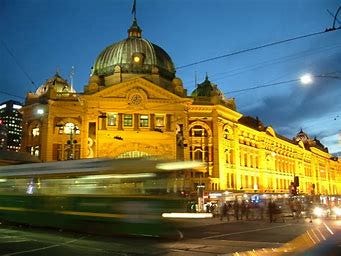 Flinders street station.