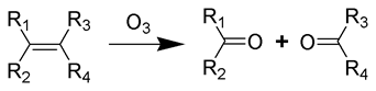 Latex ozonalysis