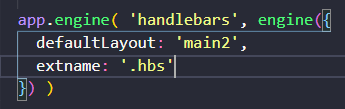 Example adding extname to .hbs