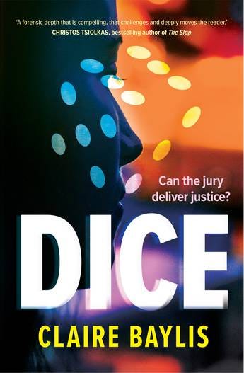Disturbing subject: Dice, Claire Baylis’ first full-length novel, deals with sensitive topics pertaining to underage drinking, recreational drug use and teenage sexual activity, among others.