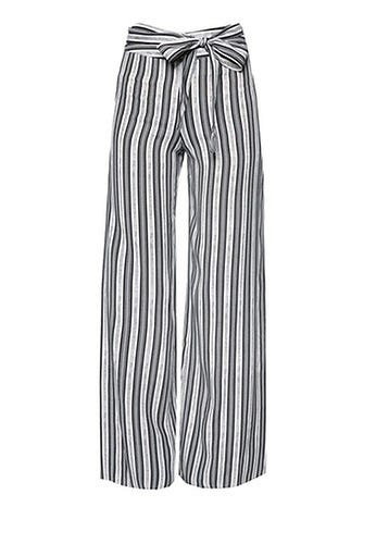 Miss Selfridge Mono Stripe Wide Leg Trousers