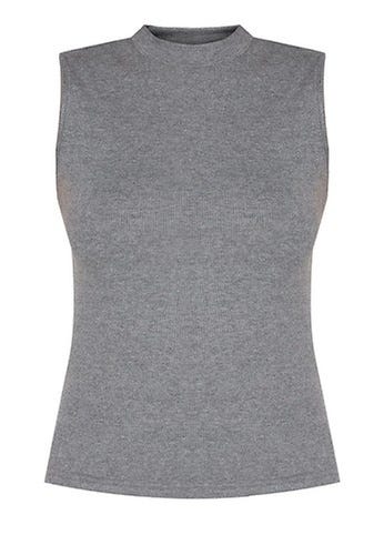 ZALORA Basic High Neck Sleeveless Jersey Top