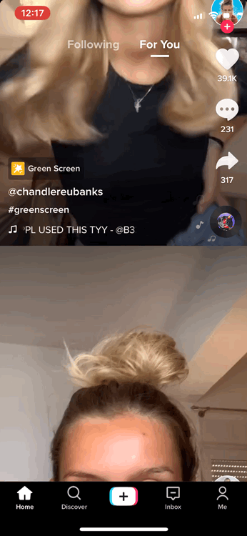 Screen recording of scrolling through TikTok’s “For You” page