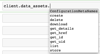 screenshot of hitting tab to see options for a function