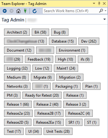 VSO Tag Admin for Visual Studio 2015