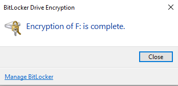 encryption complete