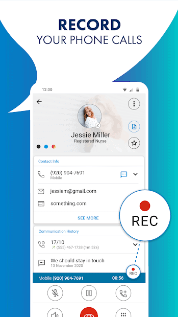 Record your phone calls with CallApp for free