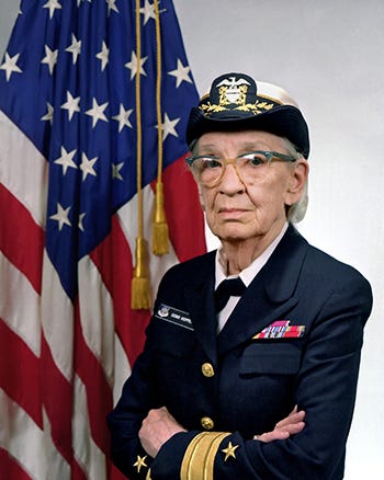 Commodore Grace M. Hopper, USN (covered).