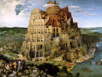 An illustration of Babel Tower