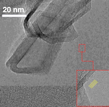 produced graphene through ACDC current under the transmission electron microscope