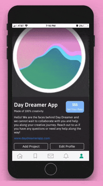 Day Dreamer App’s new Set Your Rate feature. Download now: https://daydreamerapp.page.link/install