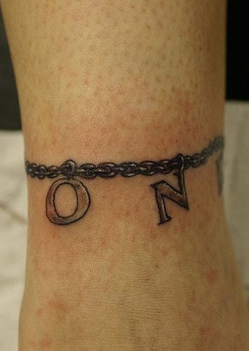 Ankle Tattoo 1006